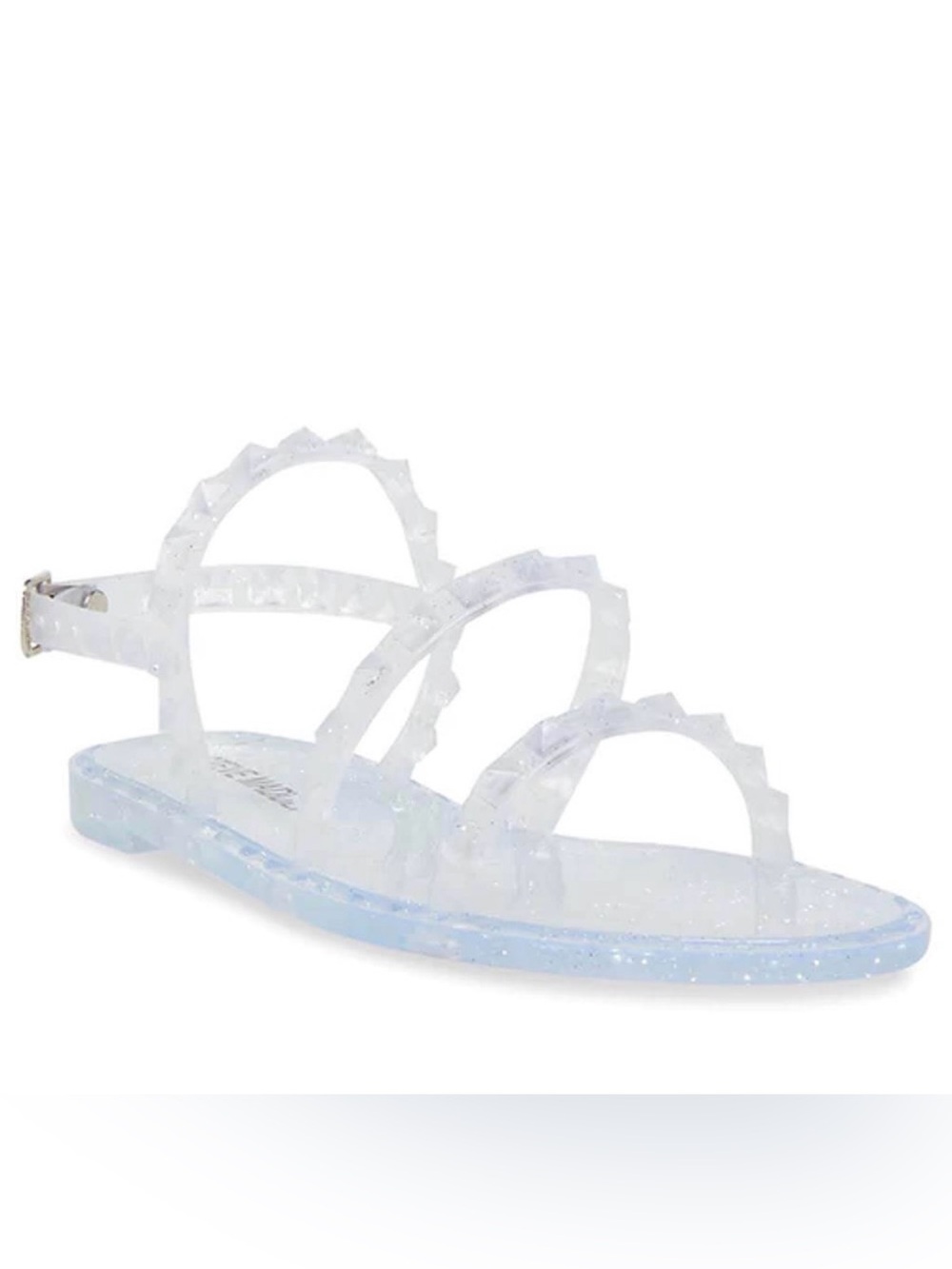 Steve Madden Shoes Womens 5 Sandals Jelly Casual Slingback Glitter Studs Flats